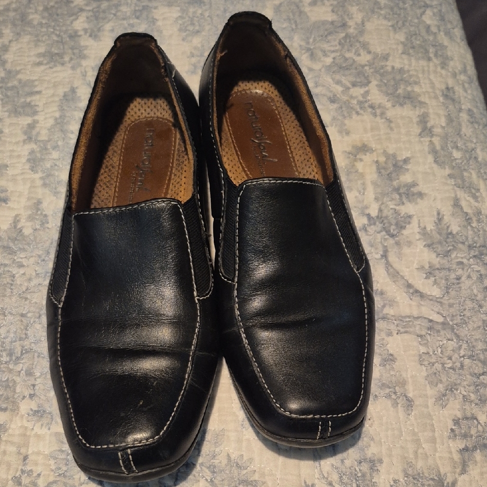 SOUL Naturalizer Black Loafers Classic Slip-On Shoes